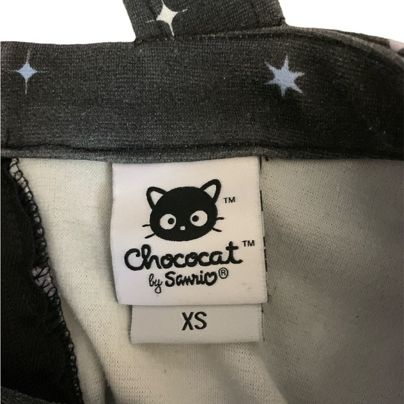 Hot Topic Chococat Moon & Stars Black Overall Skater Dress Sanrio Size XS - Picture 5 of 6